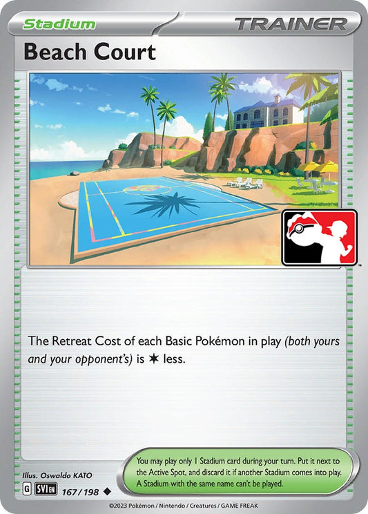 Beach Court (167/198) (Prize Pack Series Cards)