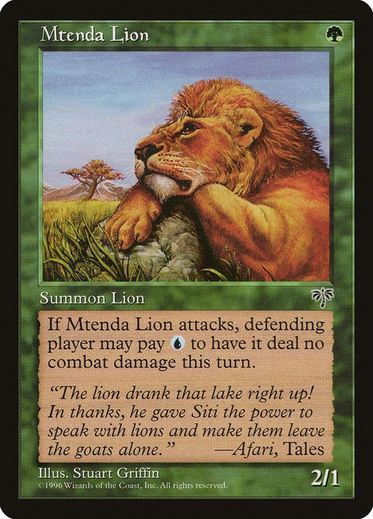 Mtenda Lion (MIR)