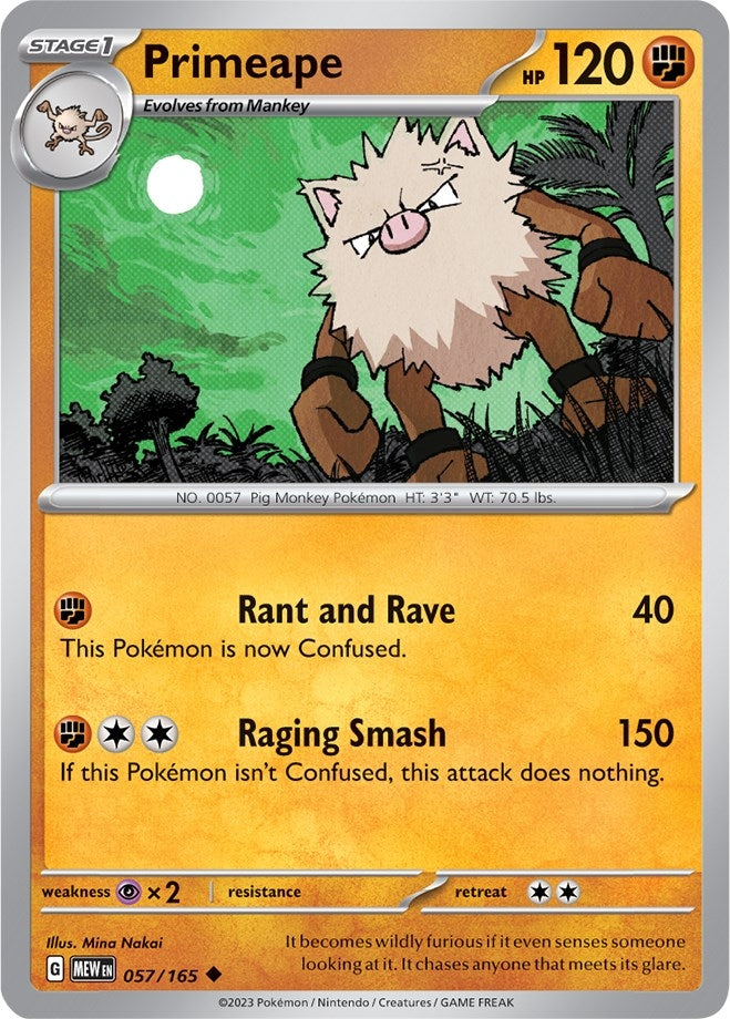 Primeape (057/165) (MEW)
