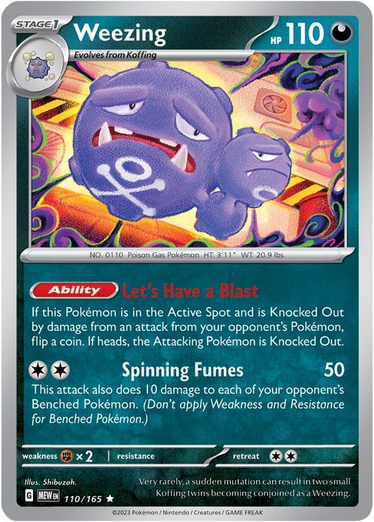 Weezing (110/165) (MEW)