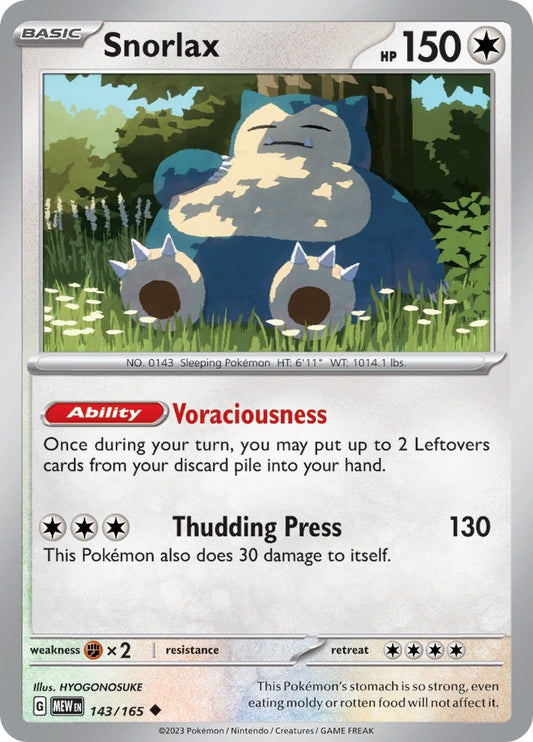 Snorlax (143/165) (MEW)