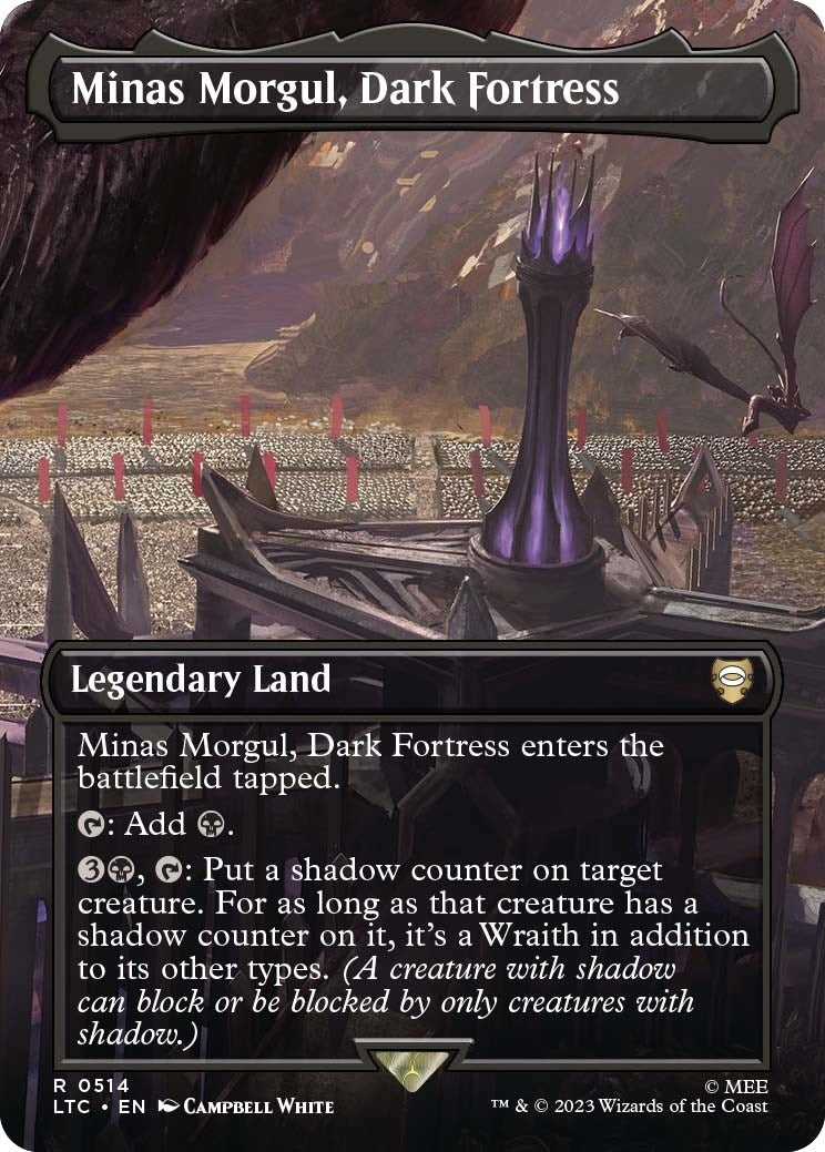 Minas Morgul, Dark Fortress Foil (Borderless) (514) (LTC)