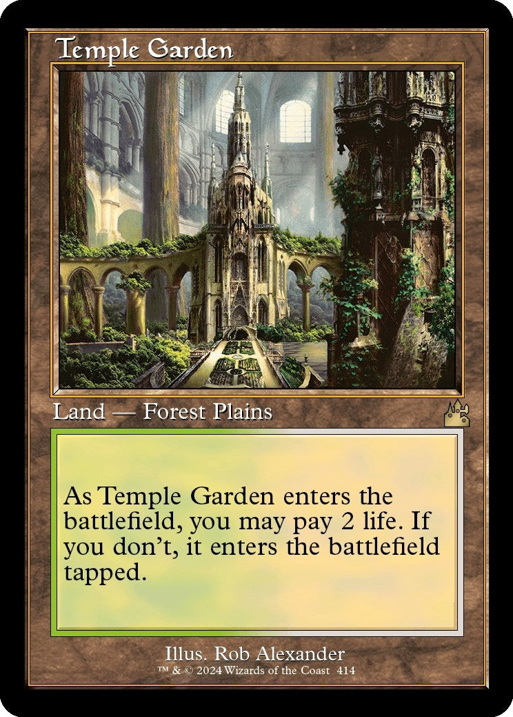 Temple Garden (Retro Frame) (414) (RVR)