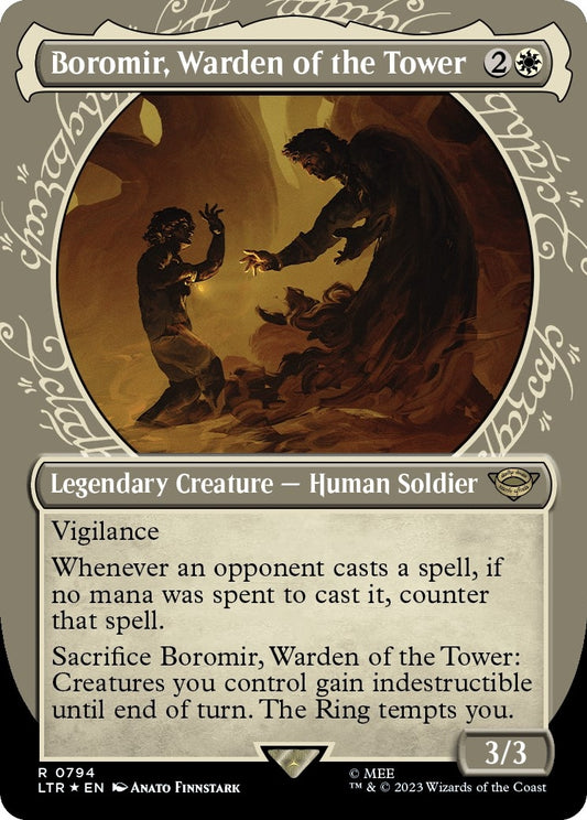 Boromir, Warden of the Tower (Showcase) (Surge Foil) (794) (LTR)