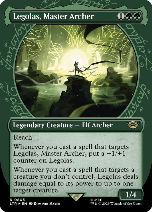 Legolas, Master Archer (Showcase) (Surge Foil) (805) (LTR)
