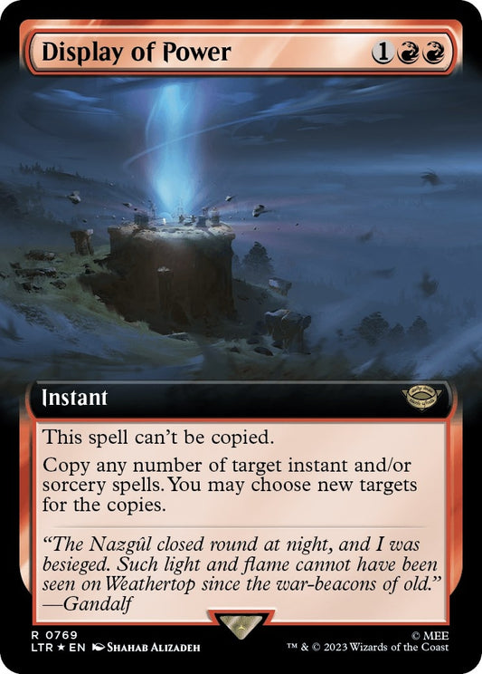 Display of Power (Extended Art) (Surge Foil) (769) (LTR)