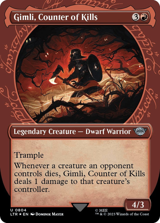 Gimli, Counter of Kills (Showcase) (Surge Foil) (804) (LTR)