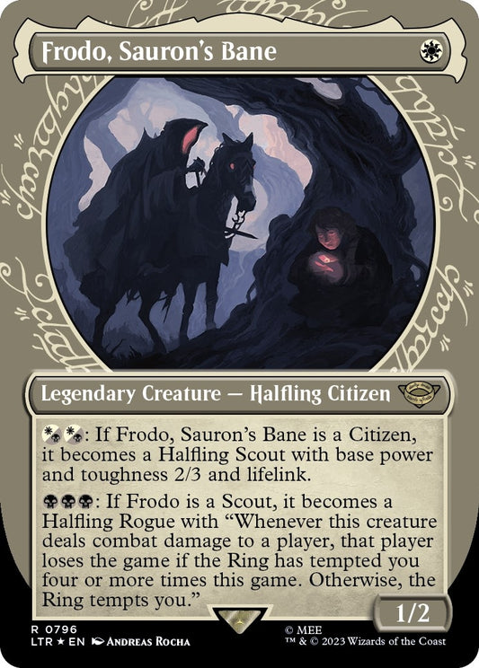 Frodo, Sauron's Bane (Showcase) (Surge Foil) (796) (LTR)