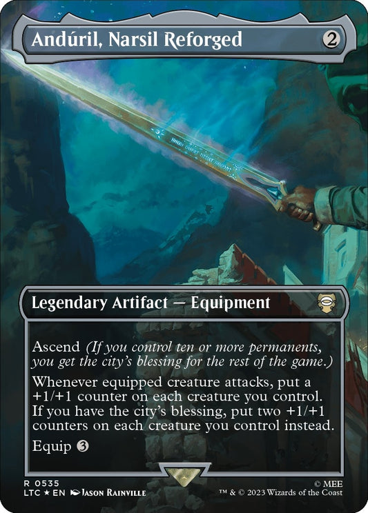 Anduril, Narsil Reforged (Borderless) (Surge Foil) (535) (LTC)