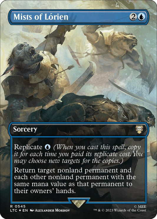 Mists of Lorien (Borderless) (Surge Foil) (545) (LTC)