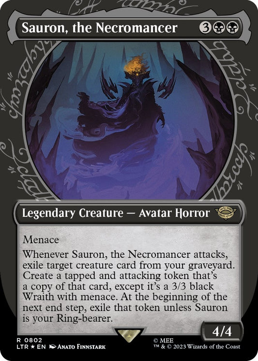Sauron, the Necromancer (Showcase) (Surge Foil) (802) (LTR)