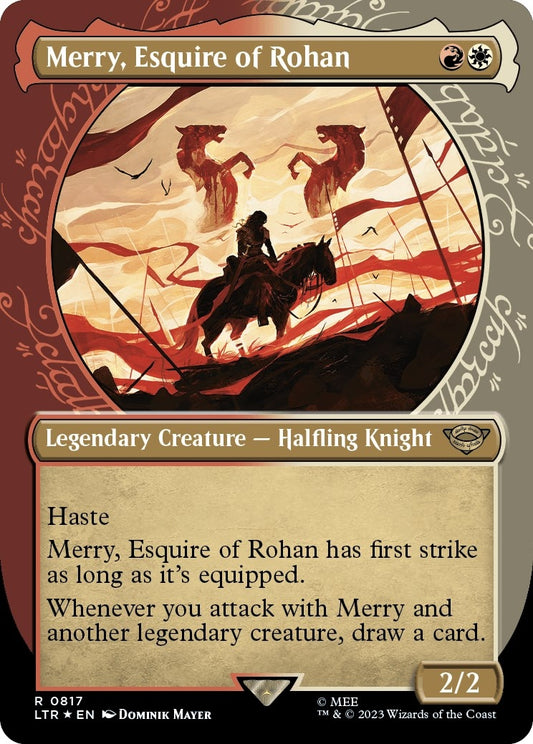 Merry, Esquire of Rohan (Showcase) (Surge Foil) (817) (LTR)