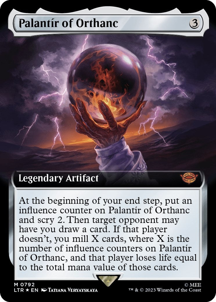 Palantir of Orthanc (Extended Art) (Surge Foil) (792) (LTR)