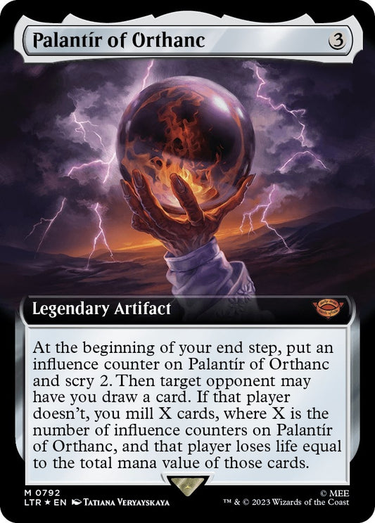 Palantir of Orthanc (Extended Art) (Surge Foil) (792) (LTR)