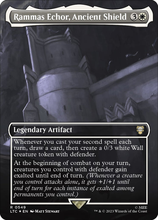 Rammas Echor, Ancient Shield (Borderless) (Surge Foil) (549) (LTC)