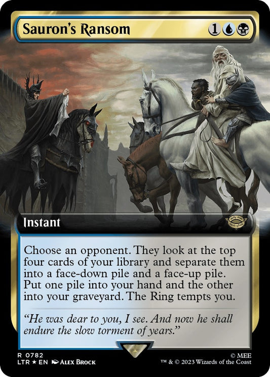 Sauron's Ransom (Extended Art) (Surge Foil) (782) (LTR)