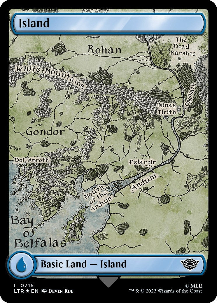 Island (0715) (Surge Foil) (715) (LTR)