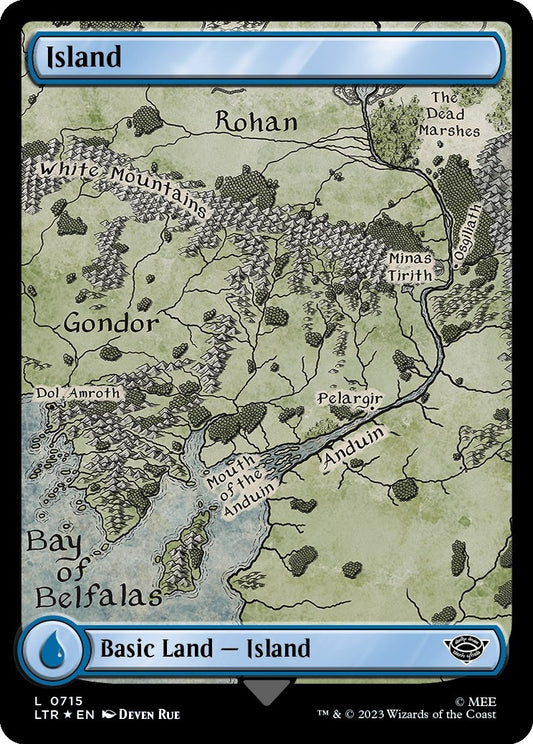 Island (0715) (Surge Foil) (715) (LTR)