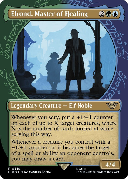 Elrond, Master of Healing (Showcase) (Surge Foil) (810) (LTR)