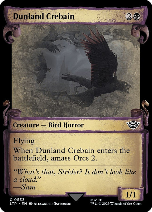 Dunland Crebain (Showcase Scrolls) (533) (LTR)