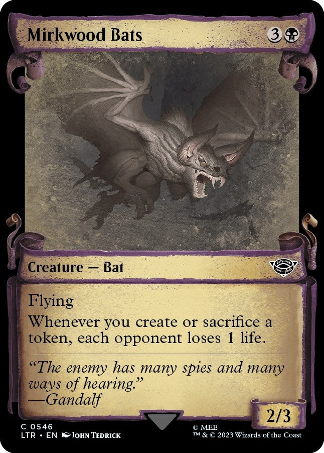 Mirkwood Bats (Showcase Scrolls) (546) (LTR)