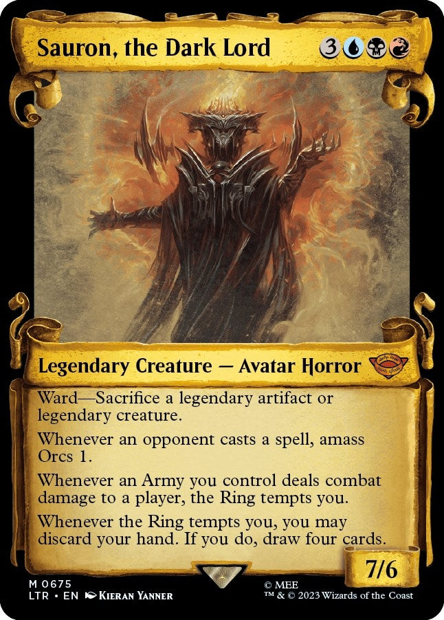 Sauron, the Dark Lord (Showcase Scrolls) (675) (LTR)