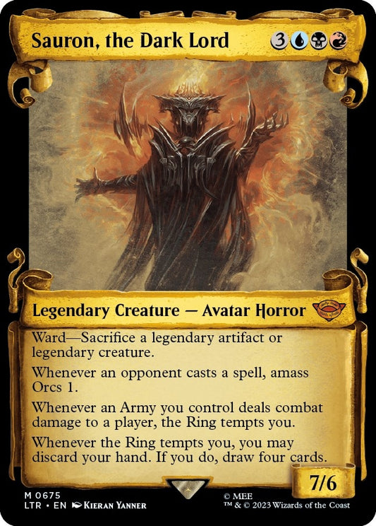 Sauron, the Dark Lord (Showcase Scrolls) (675) (LTR)