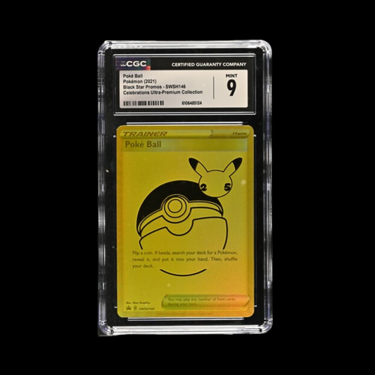 Pokemon Slab Poké Ball 146 2021 CGC 9 Mint