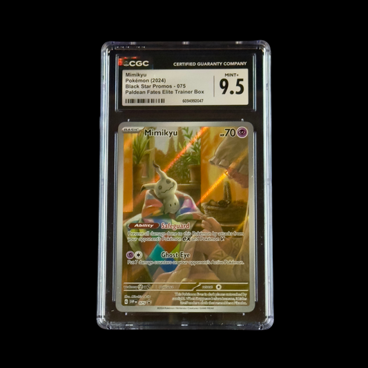 Pokemon Slab Mimikyu 075/BSP CGC 9.5 Mint+ 2024