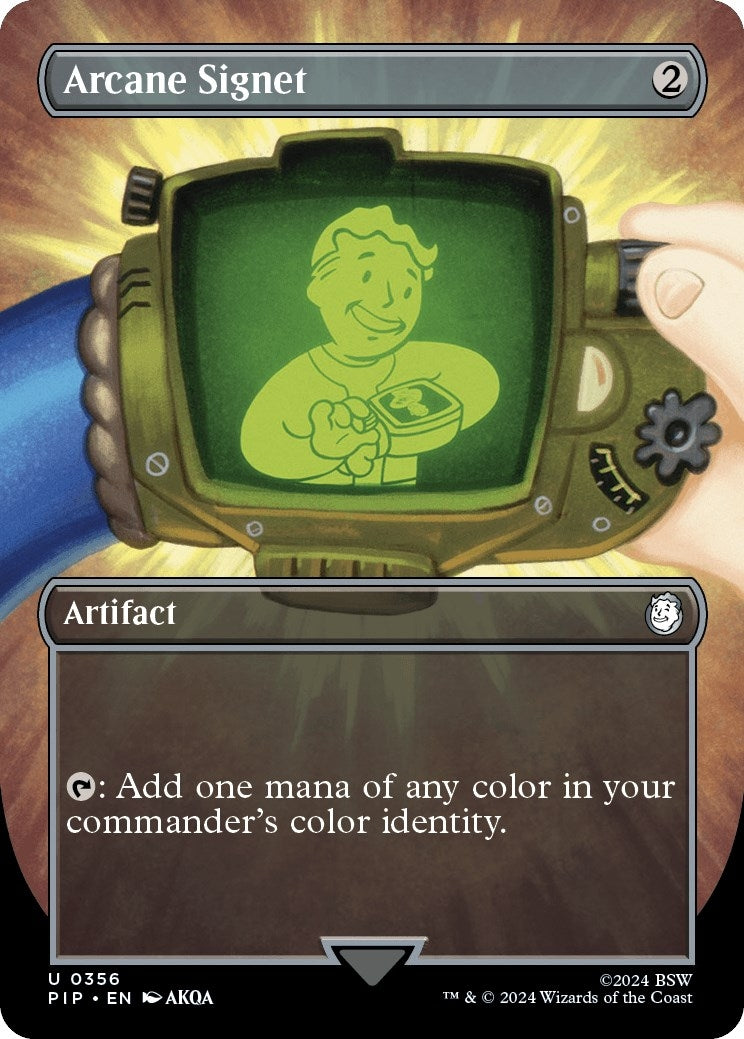 Arcane Signet (Borderless) (356) (PIP)