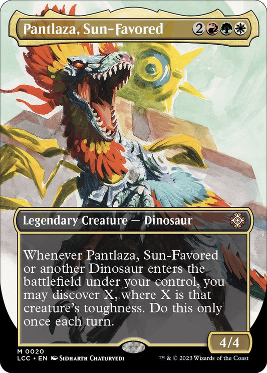 Pantlaza, Sun-Favored (Borderless) (20) (Commander: The Lost Caverns of Ixalan) (LCC)