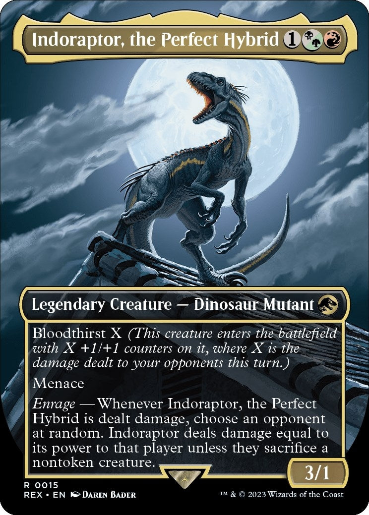 Indoraptor, the Perfect Hybrid (Borderless) (15) (REX)