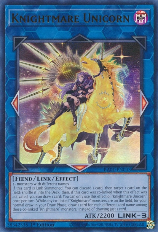 Knightmare Unicorn (Alternate Art) (UR) (RA01-EN043) (RA01)
