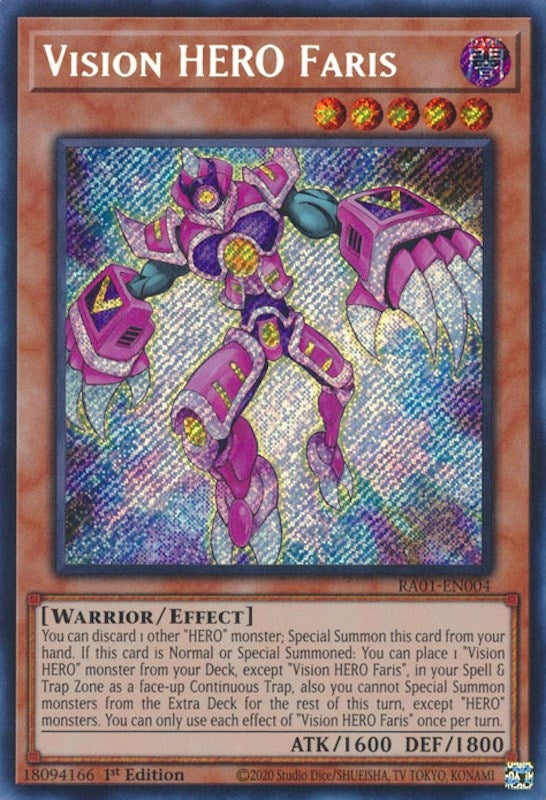Vision HERO Faris (Secret Rare) (RA01-EN004) (RA01)