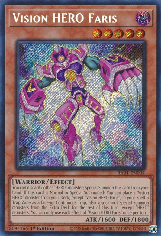 Vision HERO Faris (Secret Rare) (RA01-EN004) (RA01)