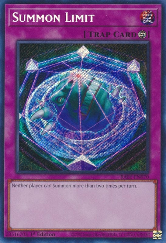 Summon Limit (Secret Rare) (RA01-EN070) (RA01)