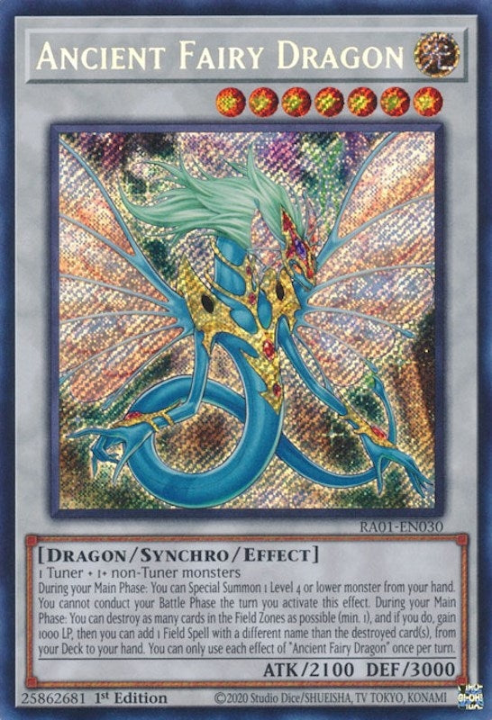 Ancient Fairy Dragon (Secret Rare) (RA01-EN030) (RA01)