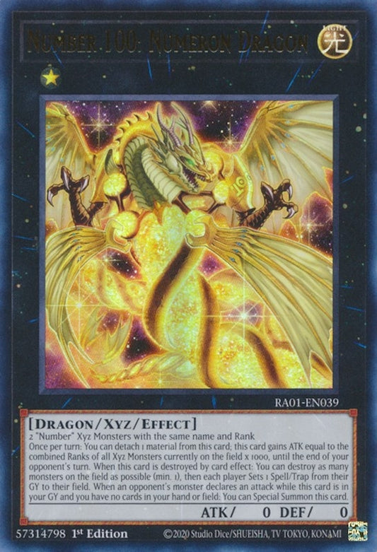 Number 100: Numeron Dragon (UR) (RA01-EN039) (RA01)