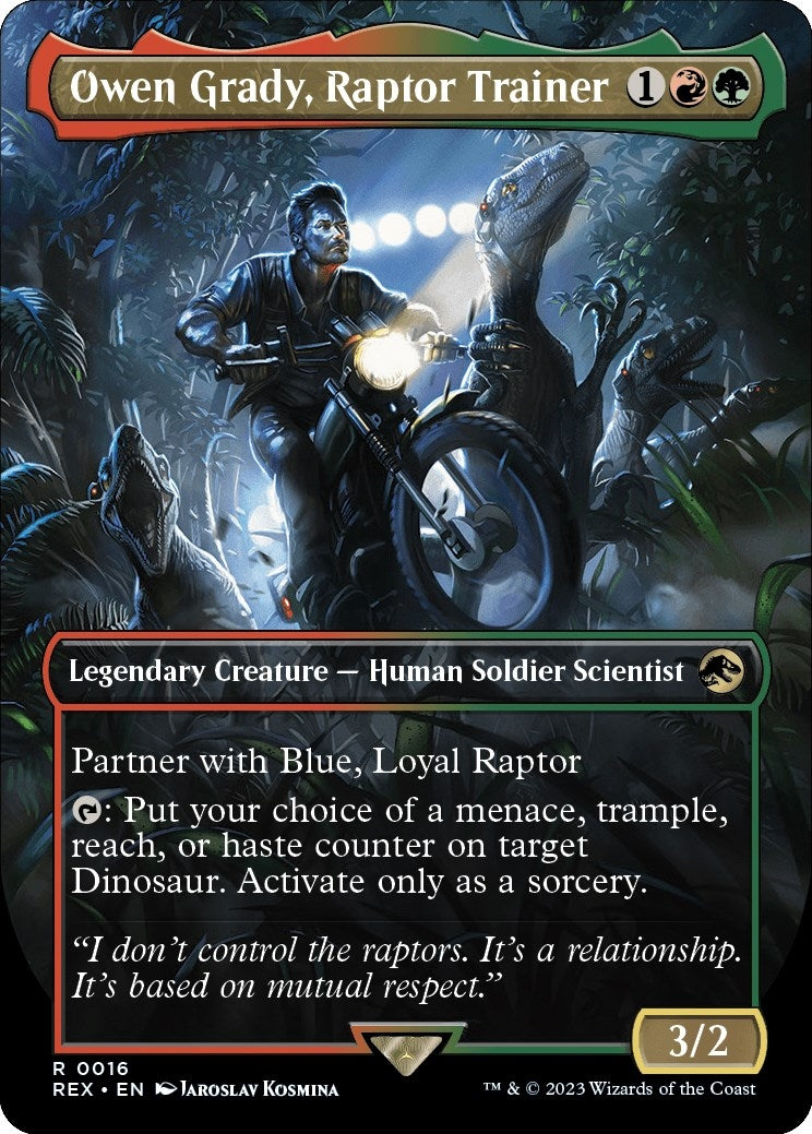 Owen Grady, Raptor Trainer (Borderless) (16) (REX)