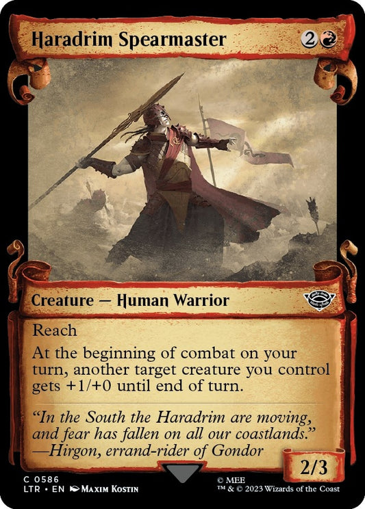 Haradrim Spearmaster (Showcase Scrolls) (586) (LTR)