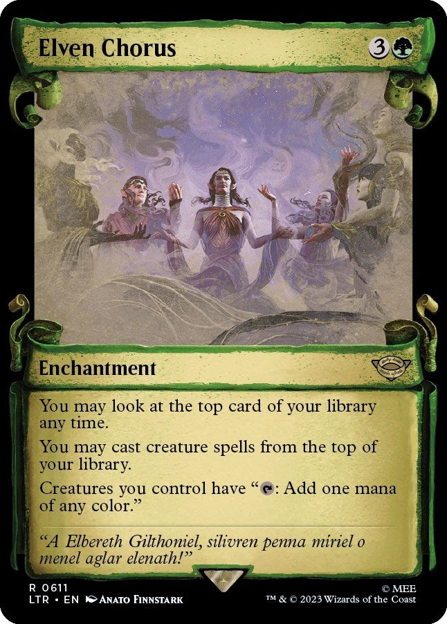 Elven Chorus (Showcase Scrolls) (611) (LTR)