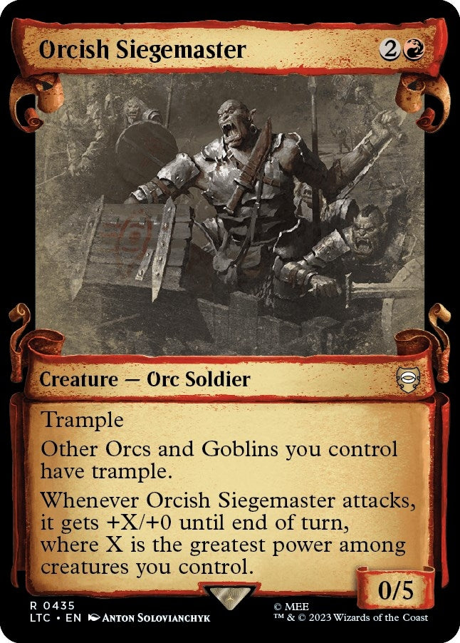 Orcish Siegemaster (Showcase Scrolls) (435) (LTC)