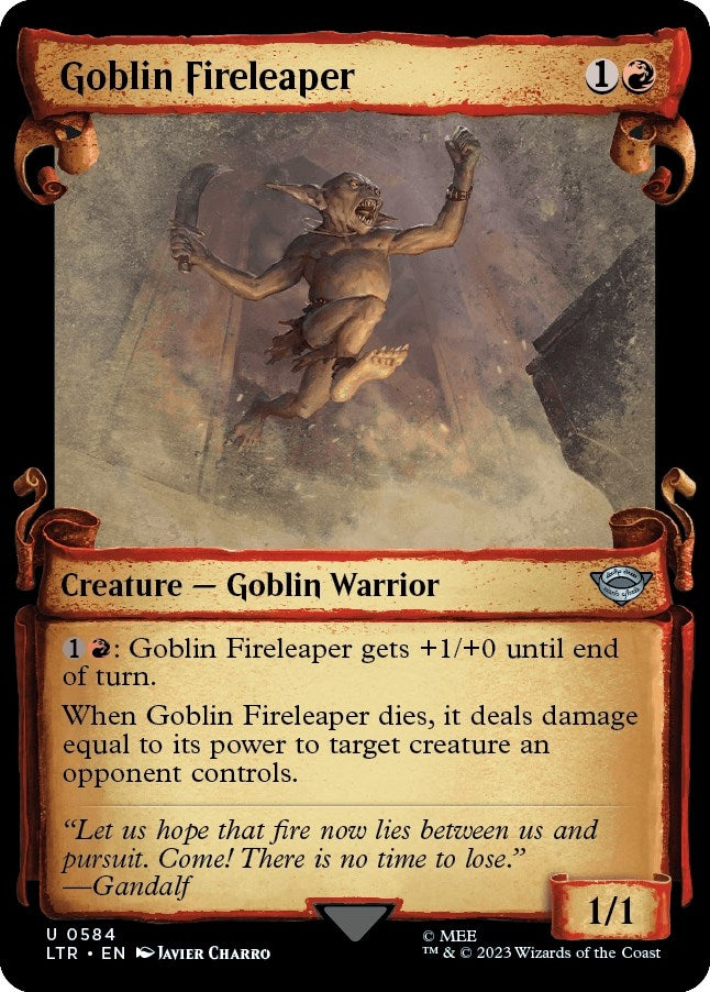 Goblin Fireleaper (Showcase Scrolls) (584) (LTR)