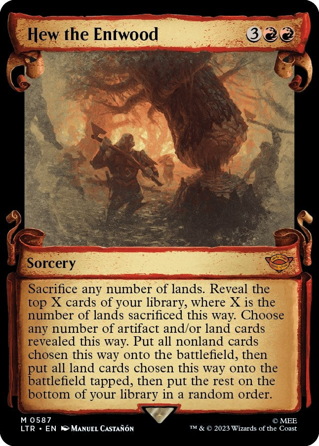 Hew the Entwood (Showcase Scrolls) (587) (LTR)