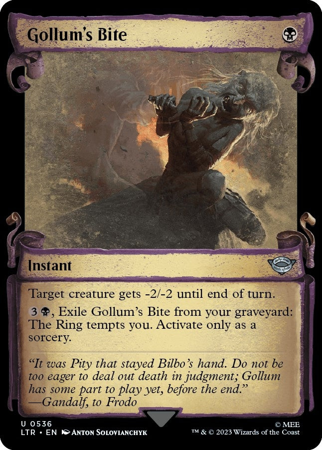Gollum's Bite (Showcase Scrolls) (536) (LTR)