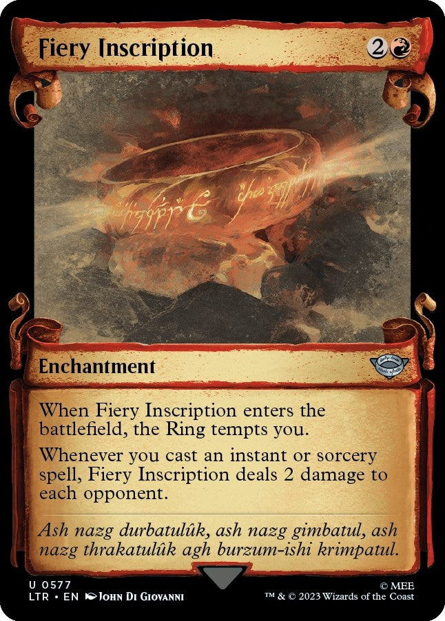 Fiery Inscription (Showcase Scrolls) (577) (LTR)