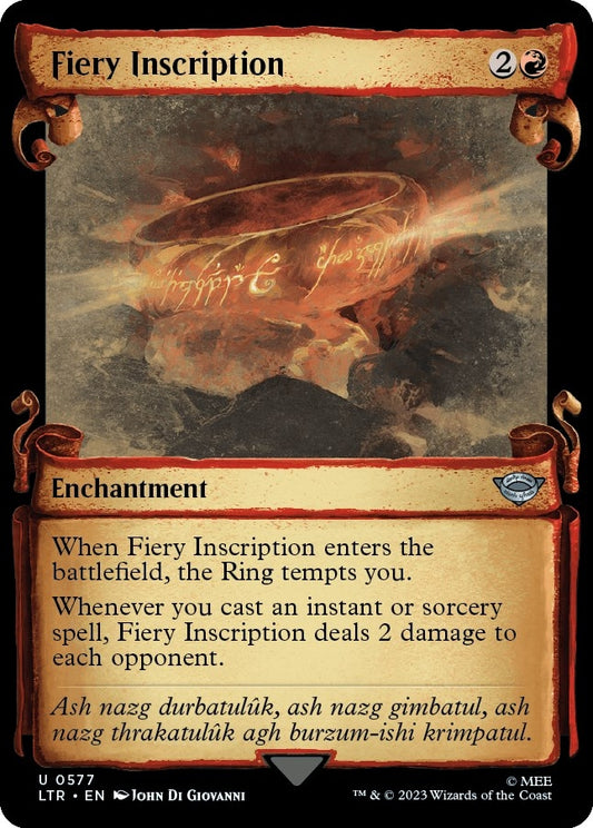 Fiery Inscription (Showcase Scrolls) (577) (LTR)