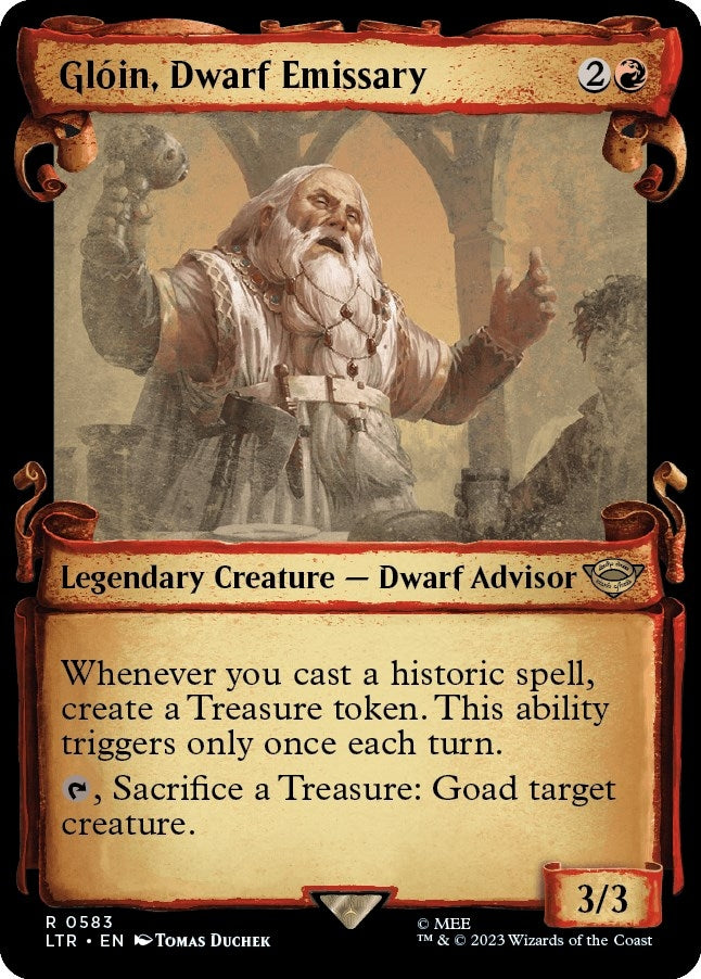 Gloin, Dwarf Emissary (Showcase Scrolls) (583) (LTR)