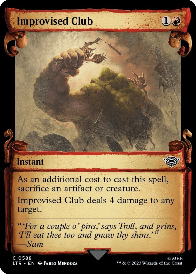 Improvised Club (Showcase Scrolls) (588) (LTR)