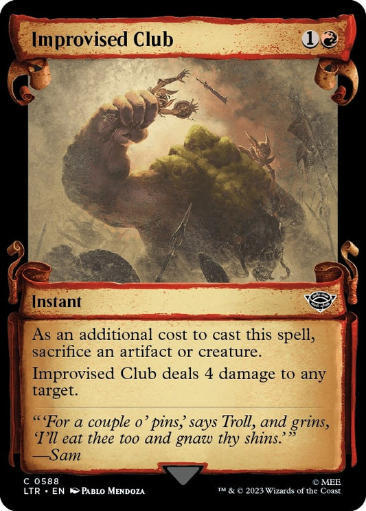 Improvised Club (Showcase Scrolls) (588) (LTR)
